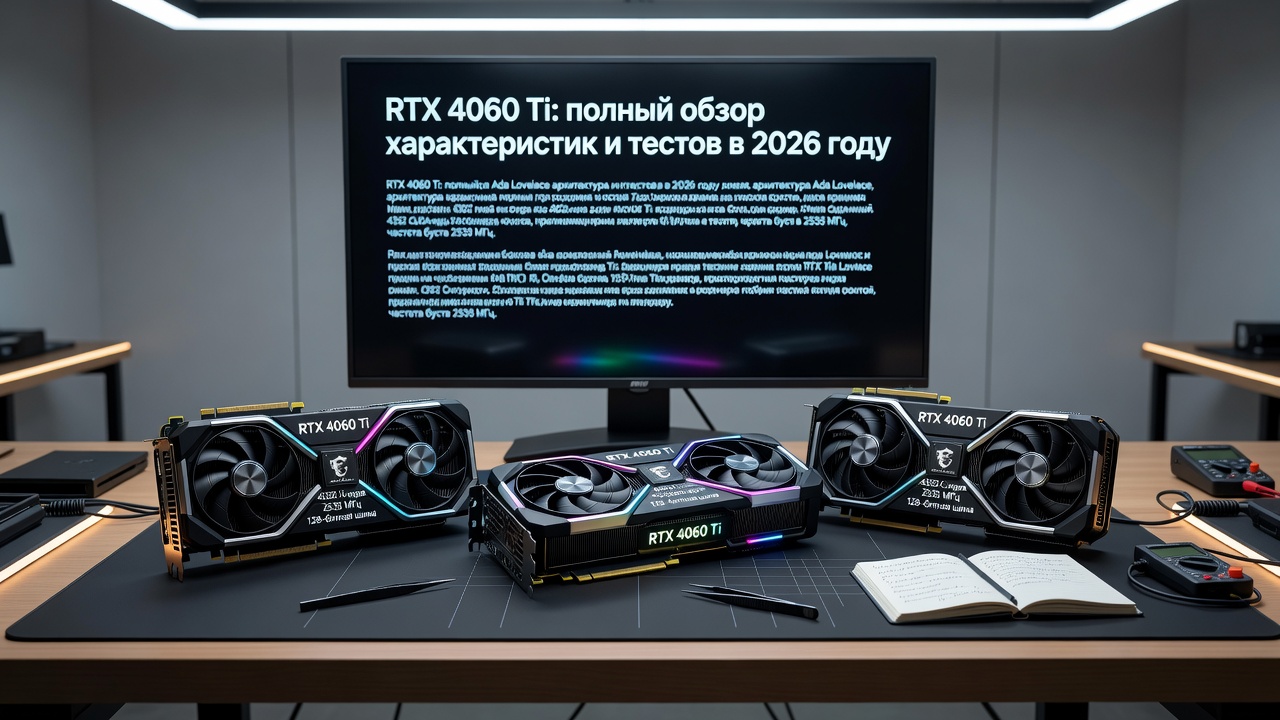 RTX 4060 Ti: полный обзор характеристик и тестов в 2026 году