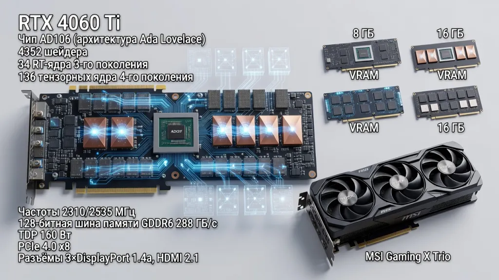 Как выбрать RTX 4060 Ti: версии разных производителей